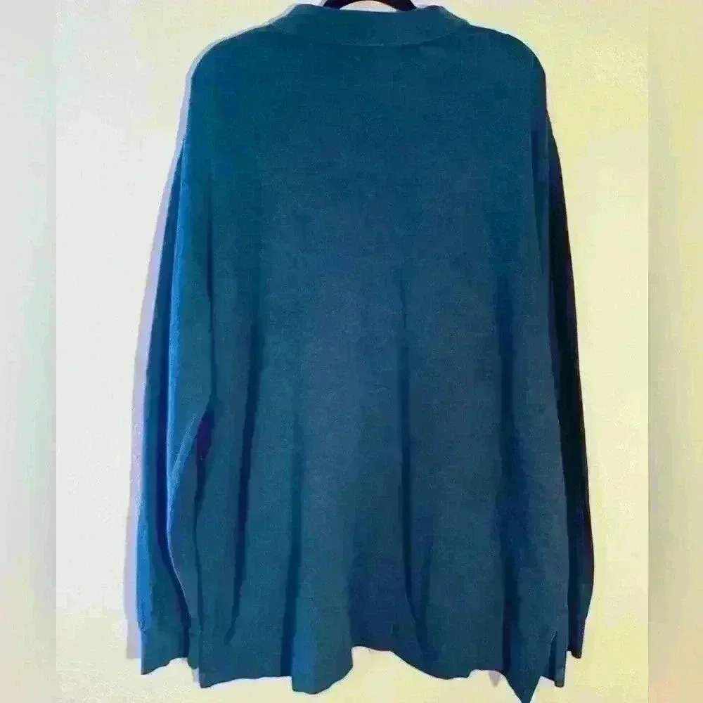 Men’s Ralph Lauren Polo Blue Polo Long Sleeve Shirt Size XXL - Picture 2 of 4